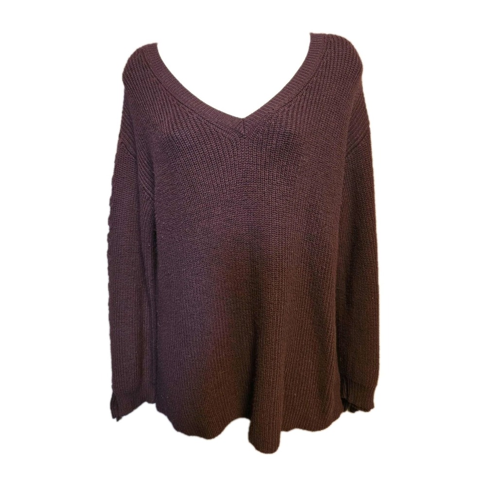 American Eagle Outfitters Burgundy Red‎ Knit Sweater Women's Size S/P/Ch